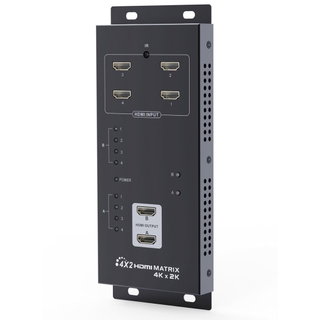 Matrix HDMI 4 IN 2 OUT 4 K UHD 3 D - Techly IDATA HDMI-MX 42