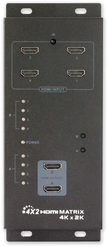Matrix HDMI 4 IN 2 OUT 4K UHD 3D - Techly IDATA HDMI-MX42