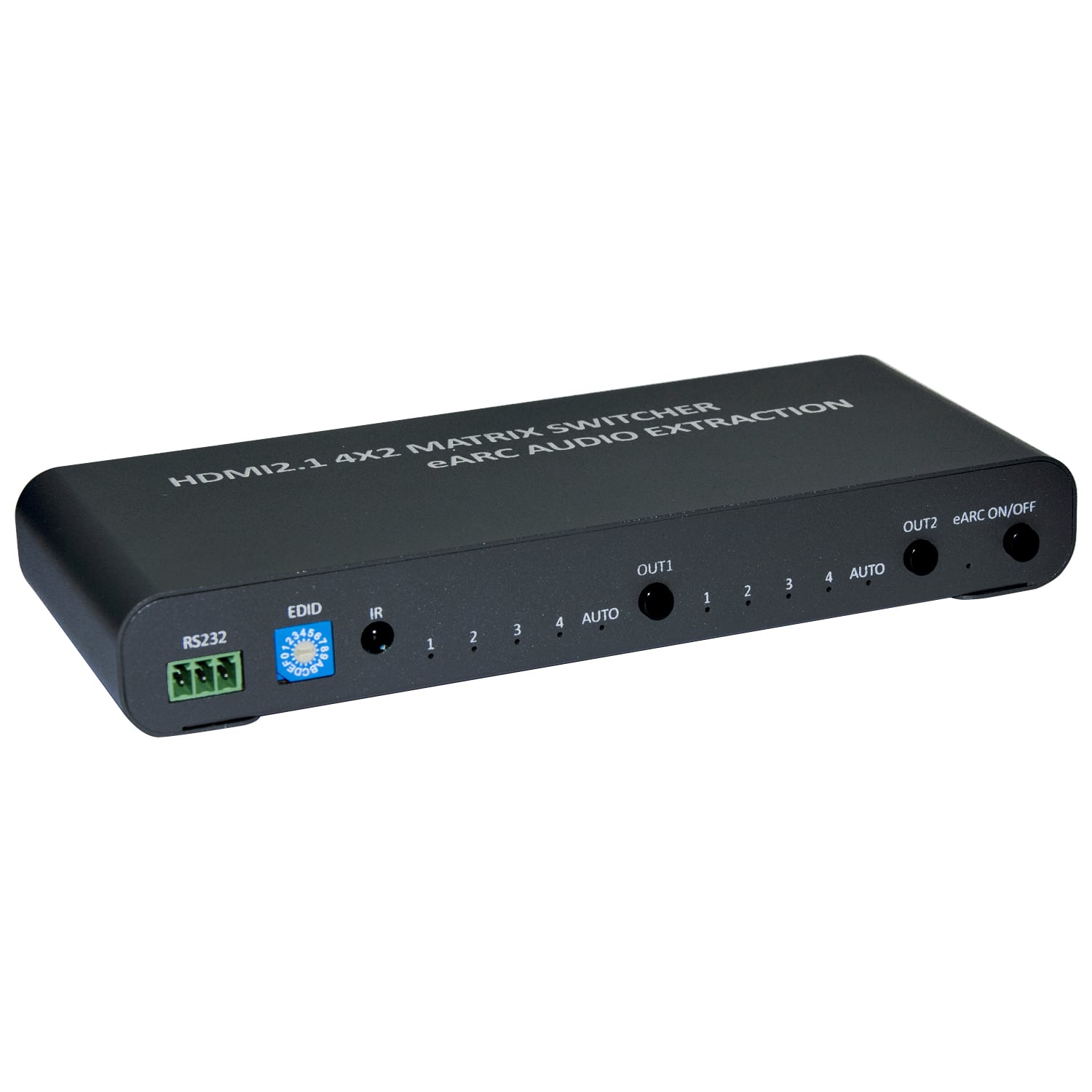 Switch Matrix HDMI 4x2 8K con Estrattore Audio Esterno - Techly IDATA HDMI-MX428KA