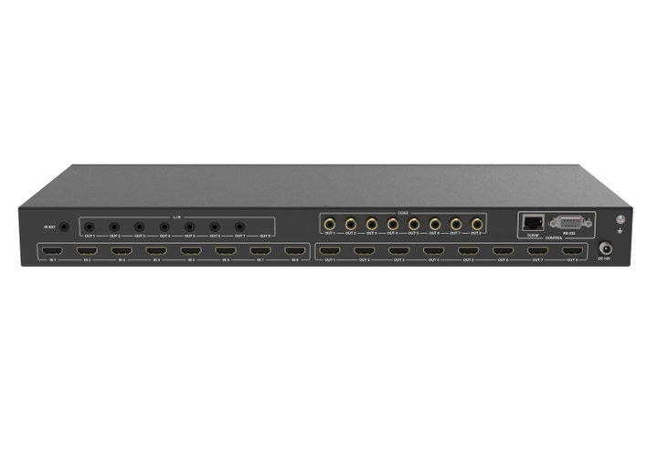 Matrix Switch HDMI 2.0b 8x8 18Gbps 4K@60Hz - Techly IDATA HDMI-MXB88D
