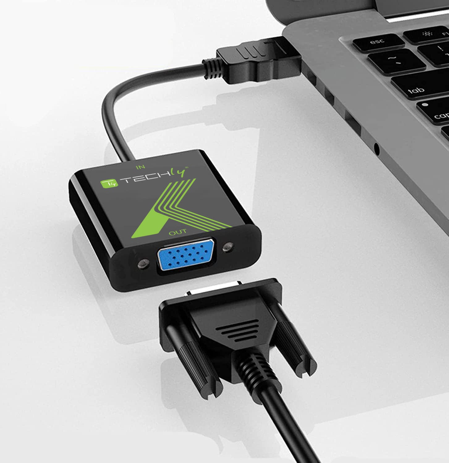 Cavo Convertitore Adattatore da HDMI™ a VGA 1920x1200 con Audio 3.5'' - Techly IDATA HDMI-VGA2A