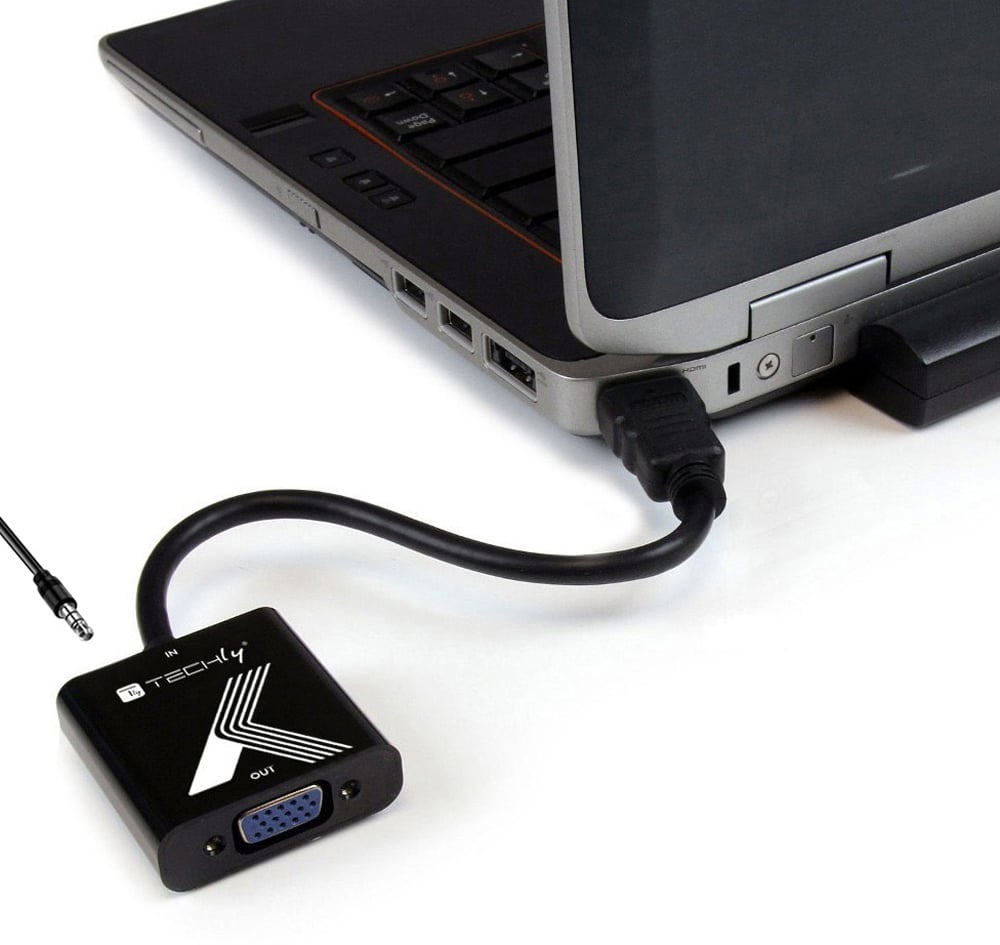 Cavo Convertitore Adattatore da HDMI™ a VGA 1920x1200 a 60Hz con Audio 3.5'' - Techly IDATA HDMI-VGA2AP