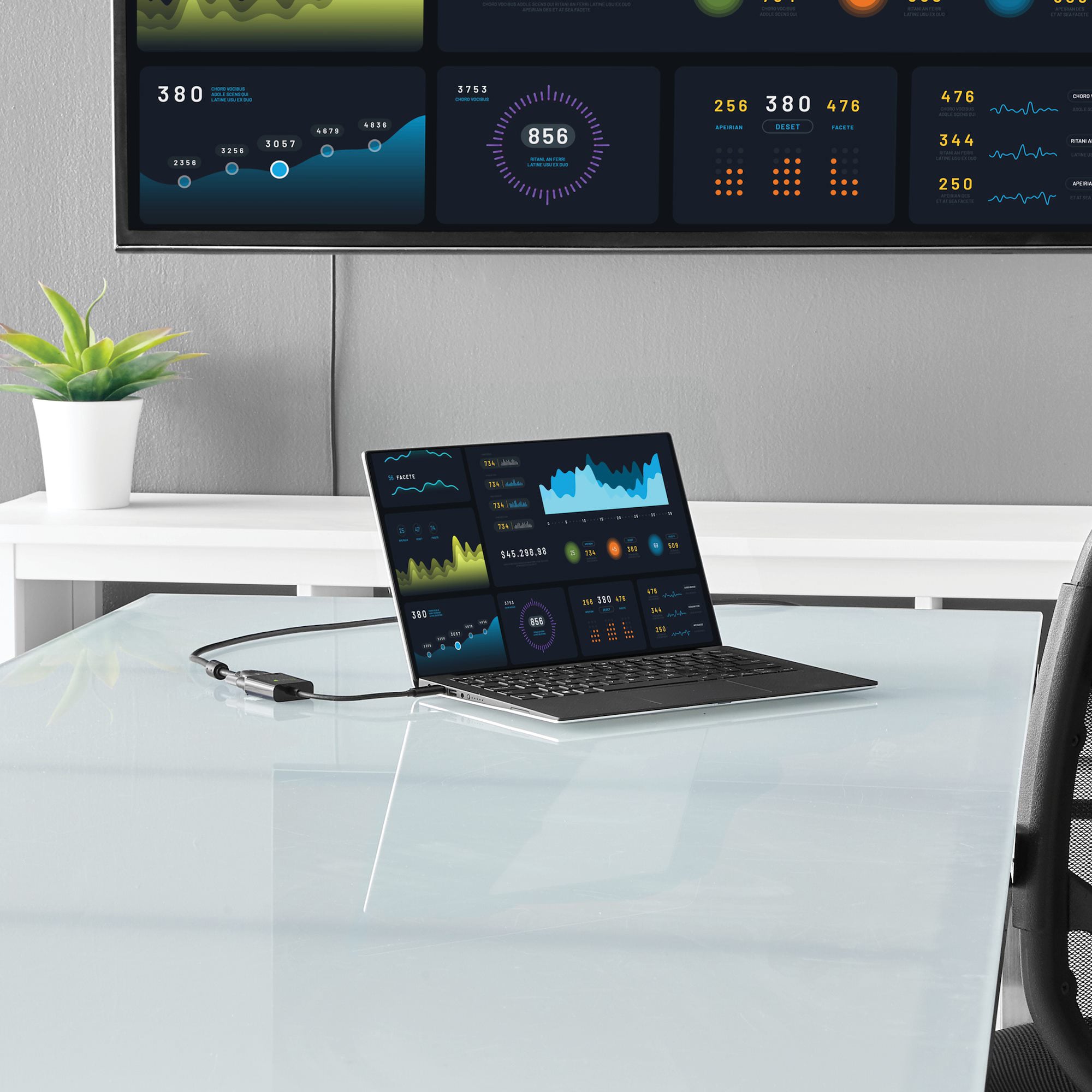 Cavo Convertitore Adattatore da HDMI™ a VGA con Micro USB e Audio - Techly IDATA HDMI-VGA2AU