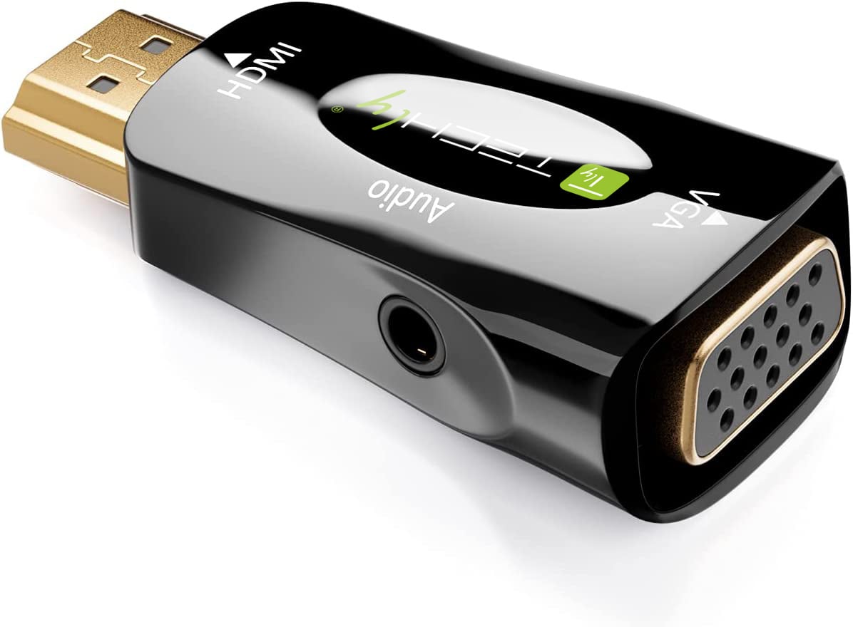Mini Adattatore da HDMI a VGA con Audio - Techly IDATA HDMI-VGA2MABT2