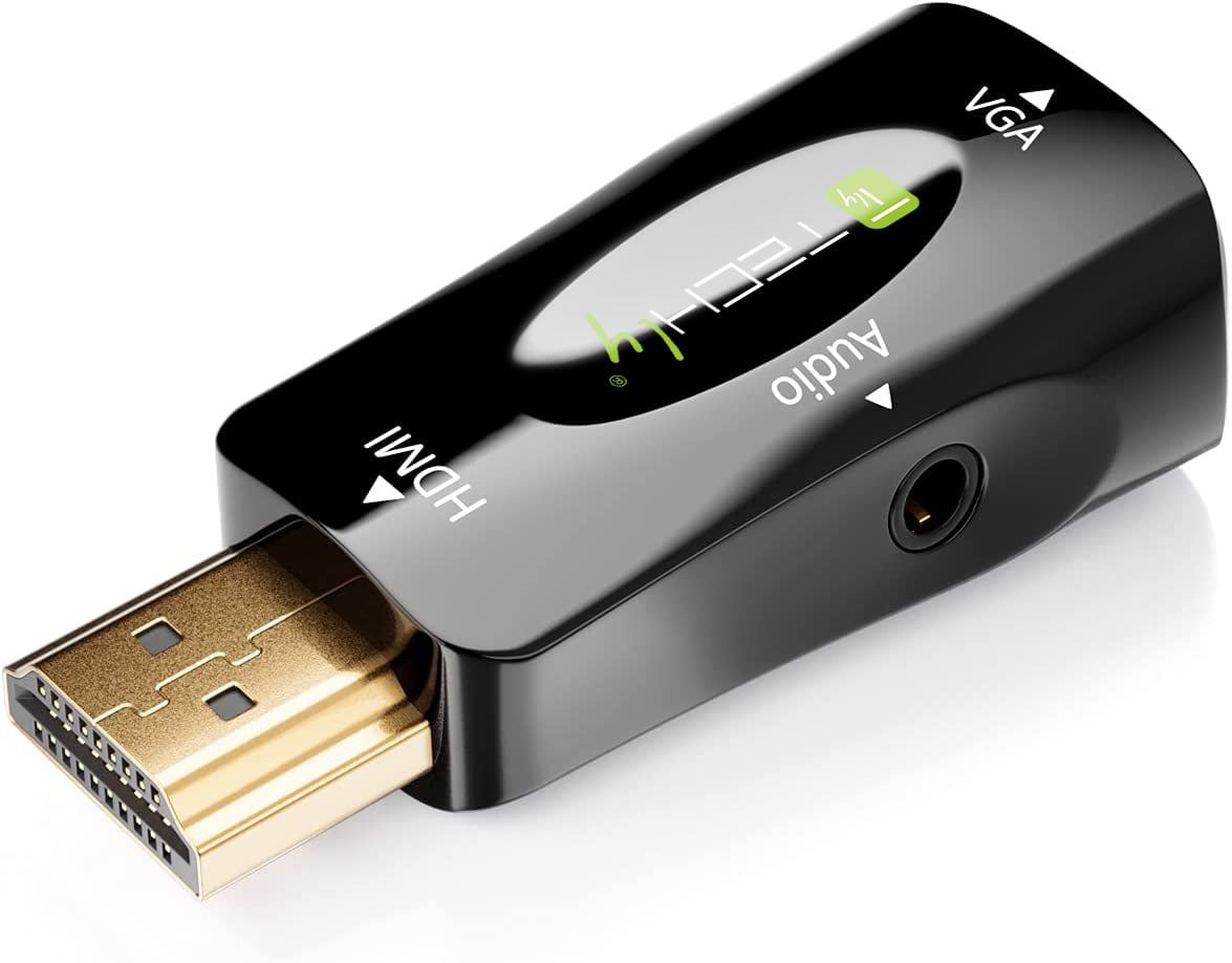 Mini Adattatore da HDMI a VGA con Audio - Techly IDATA HDMI-VGA2MABT2