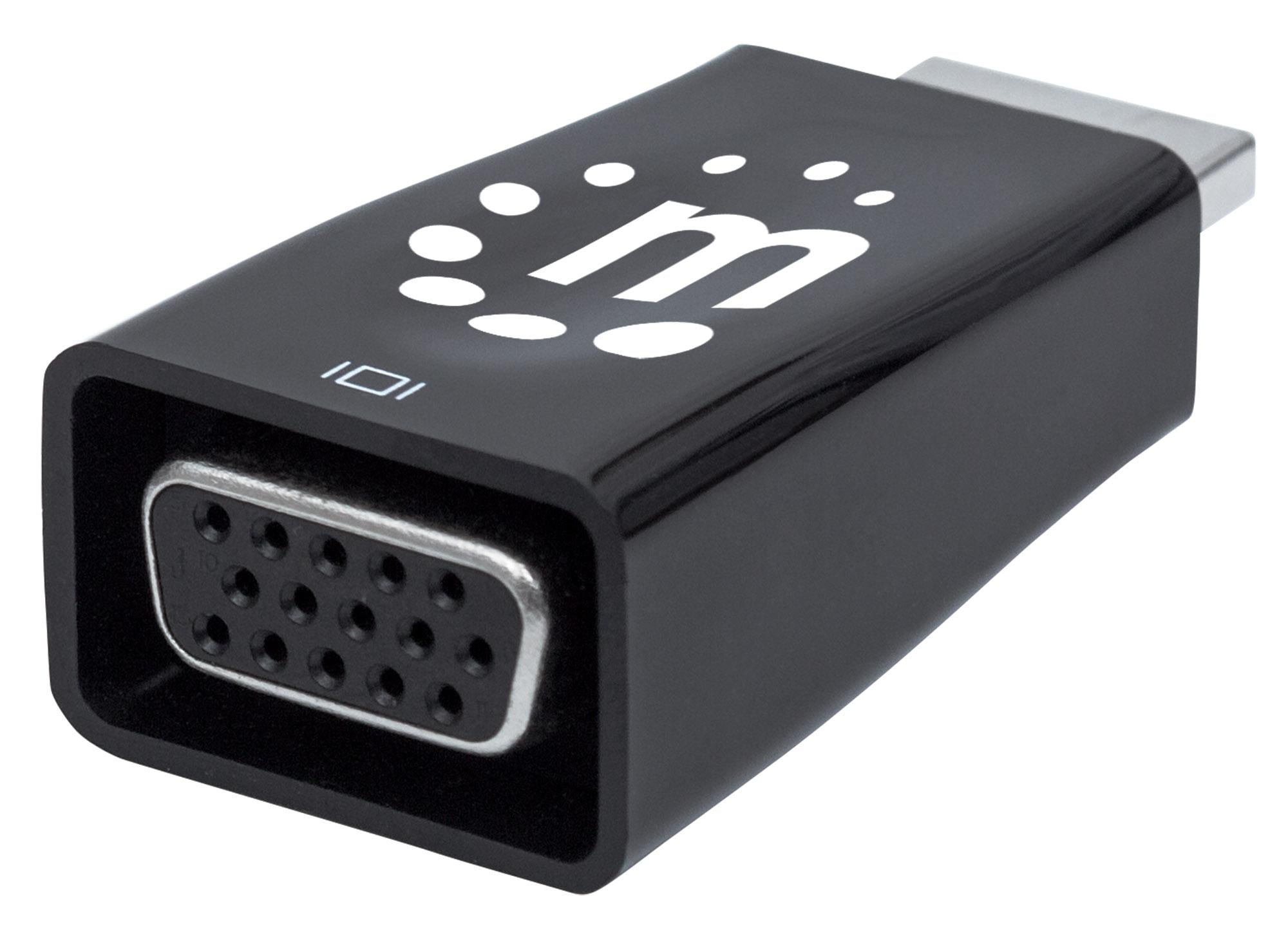 Micro Convertitore HDMI a VGA con Audio - Manhattan IDATA HDMI-VGA2MAMB