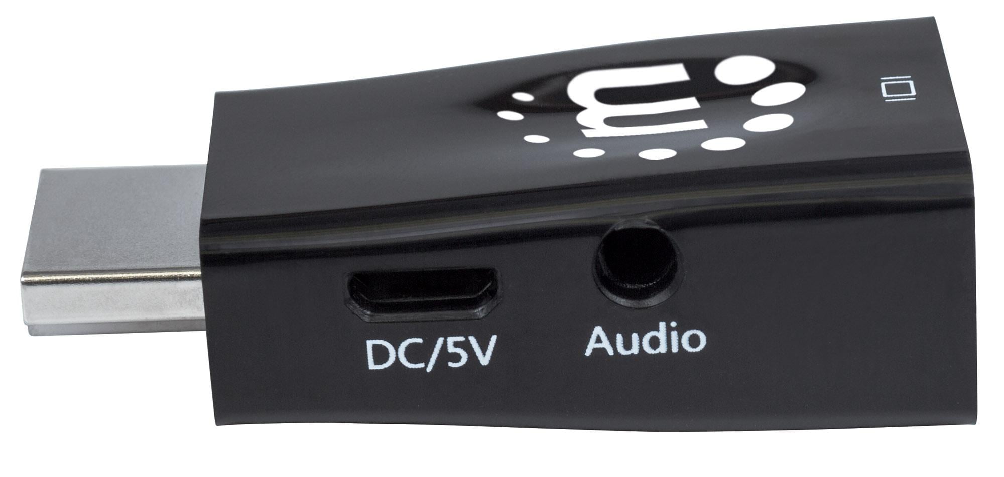 Micro Convertitore HDMI a VGA con Audio - Manhattan IDATA HDMI-VGA2MAMB