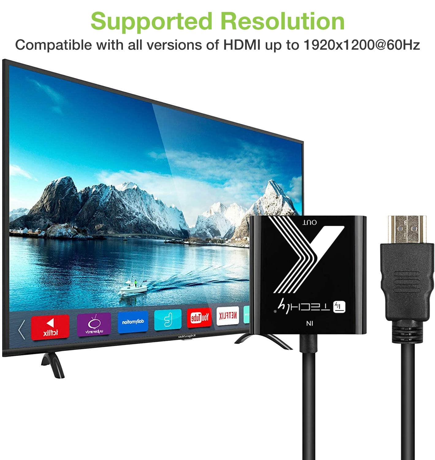 Cavo Convertitore Adattatore da HDMI™ a VGA 1920x1200 a 60Hz - Techly IDATA HDMI-VGA2P