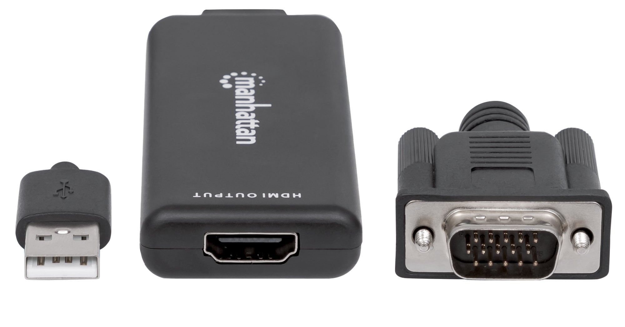 Convertitore da VGA e USB a HDMI - Manhattan IDATA HDMI-VGA3M