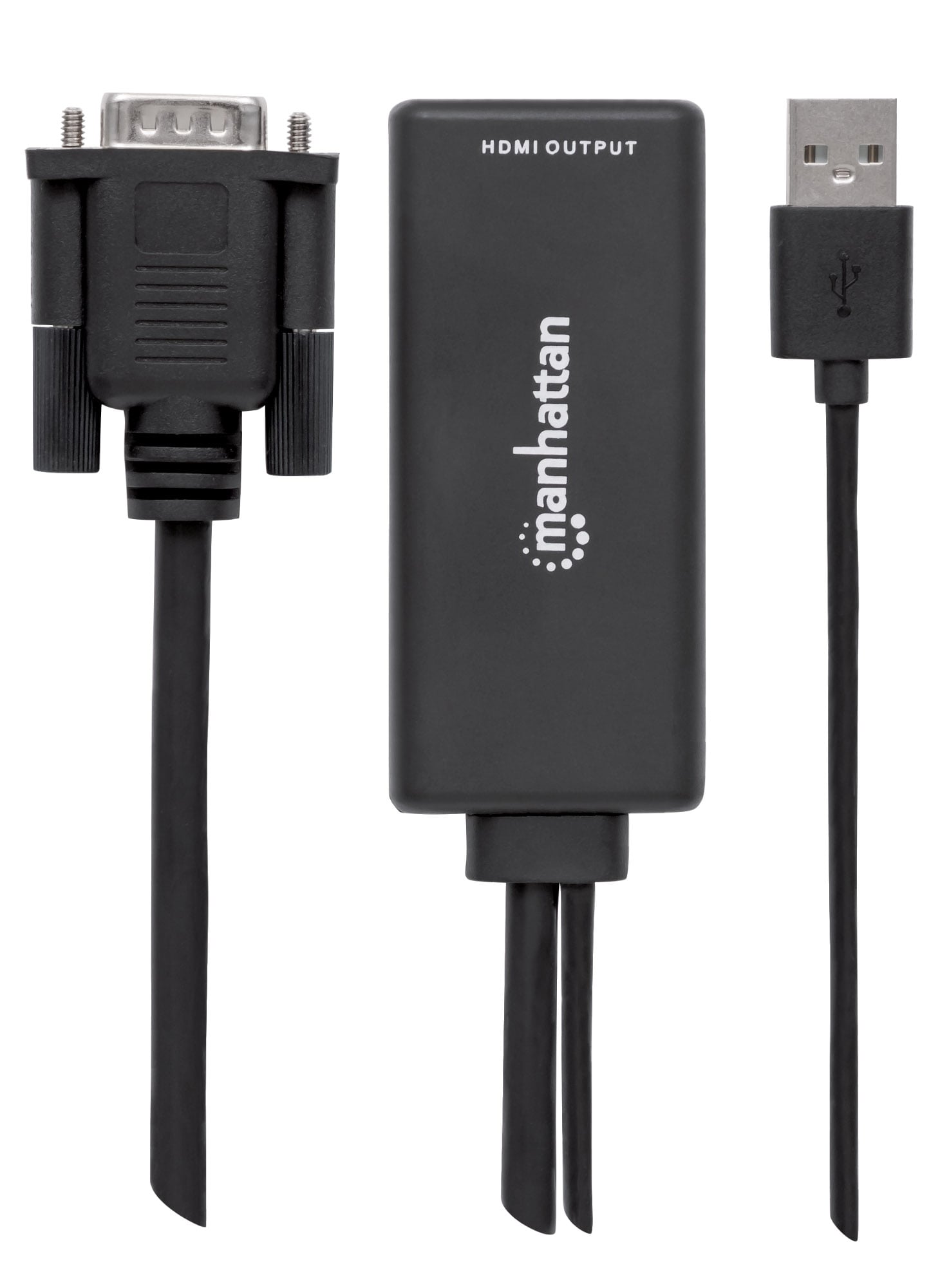Convertitore da VGA e USB a HDMI - Manhattan IDATA HDMI-VGA3M