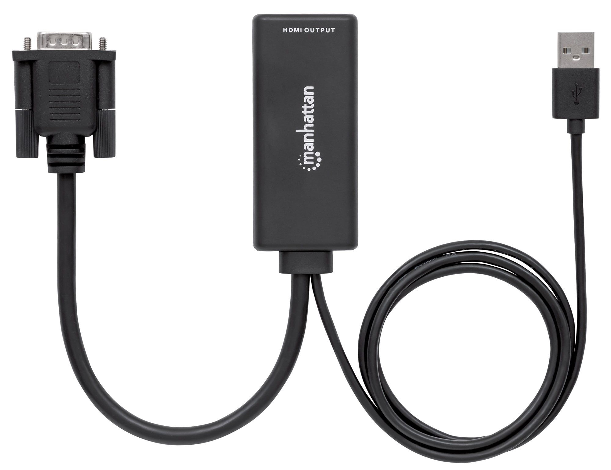 Convertitore da VGA e USB a HDMI - Manhattan IDATA HDMI-VGA3M