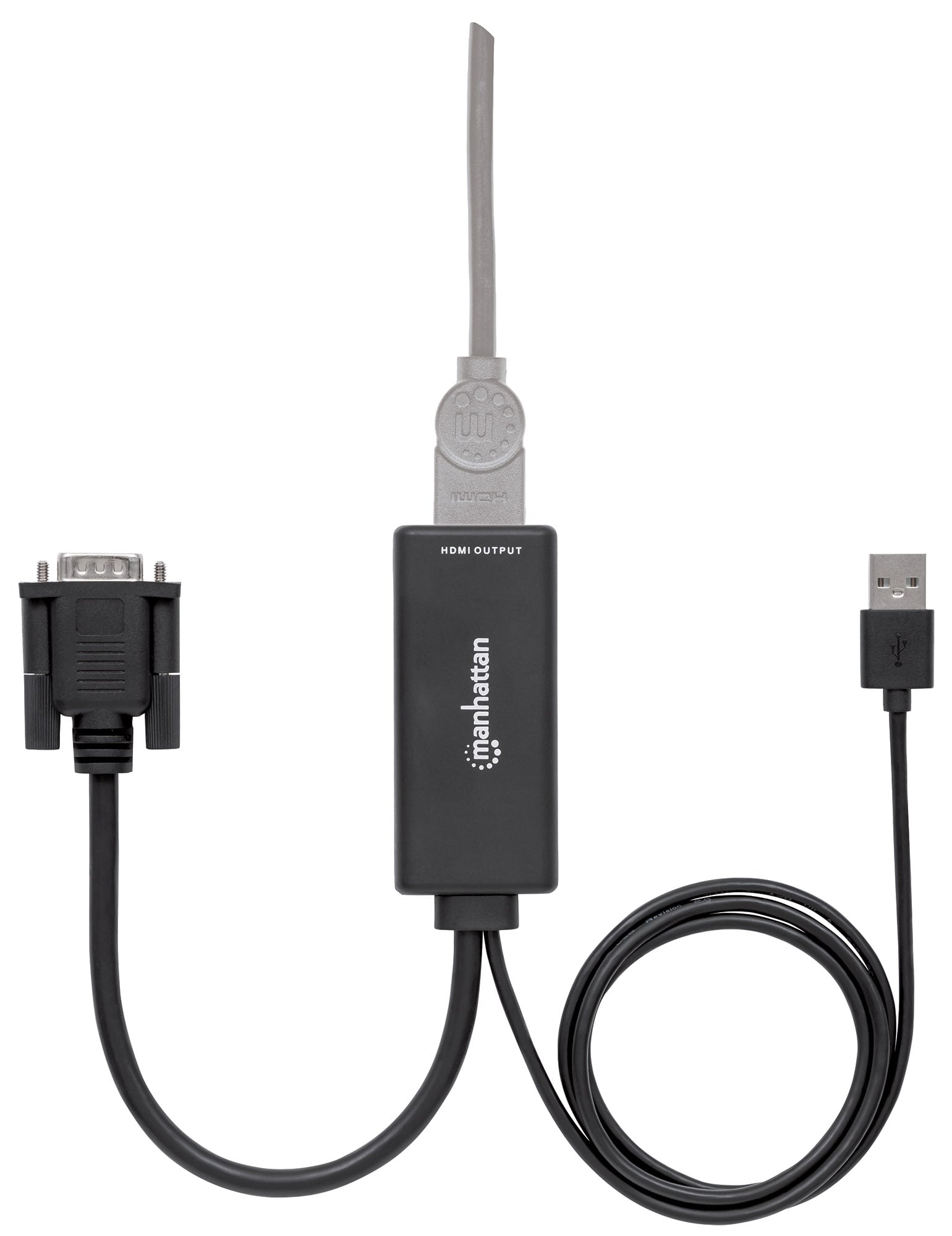 Convertitore da VGA e USB a HDMI - Manhattan IDATA HDMI-VGA3M