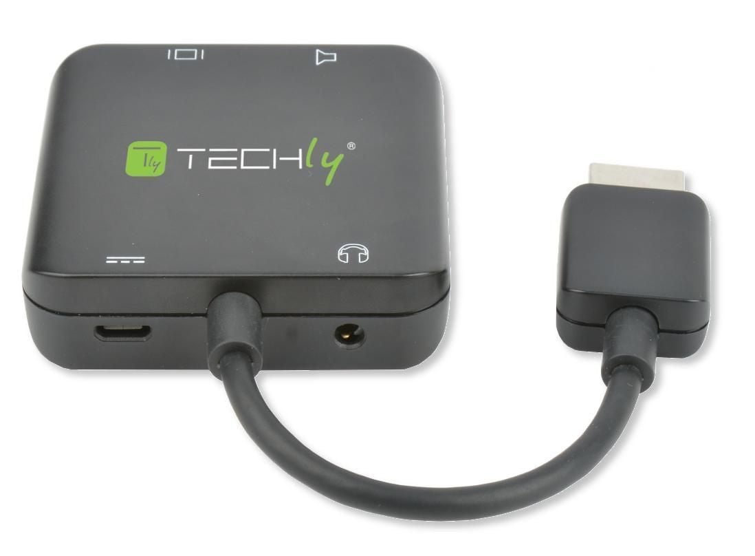 Estrattore Audio HDMI Stereo/Canale Audio 5.1 4K 3D - Techly IDATA HDMI-VGA8