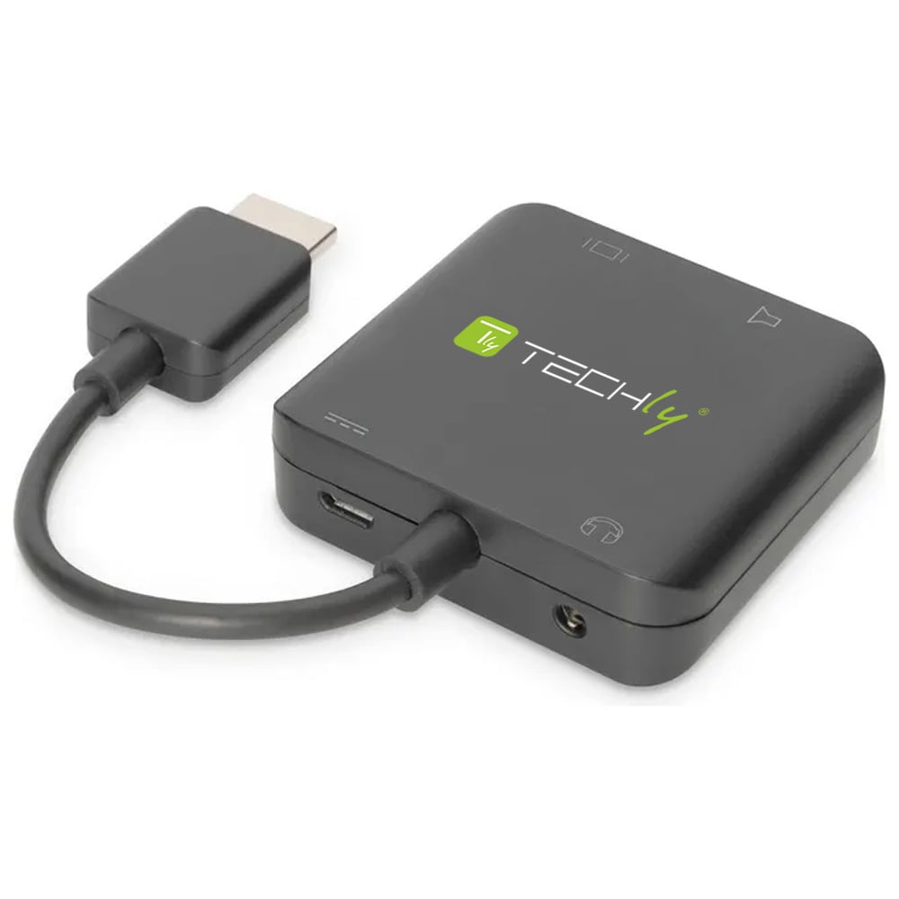 Estrattore Audio HDMI Stereo/Canale Audio 5.1 4K 3D - Techly IDATA HDMI-VGA8