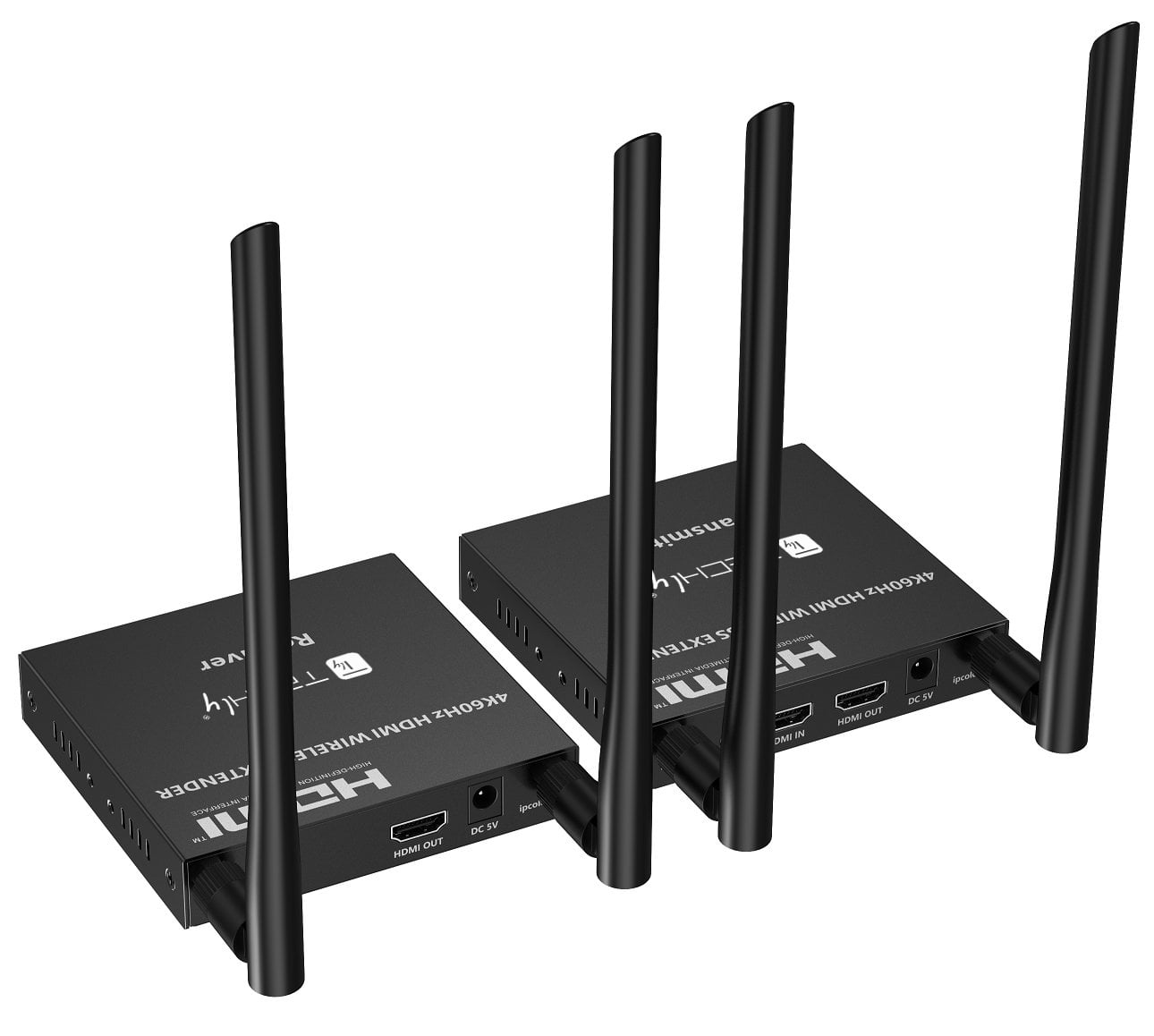 Kit Extender HDMI Wireless 5G 4K 60Hz fino a 50m - Techly IDATA HDMI-WL699E