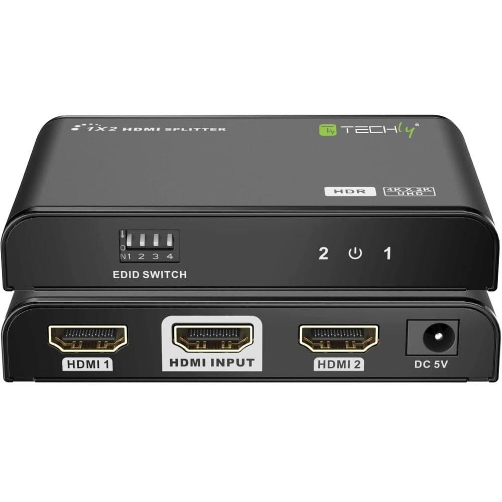 Splitter HDMI2.0 4K 2vie HDR/EDID - Techly IDATA HDMI2-4K2HDR