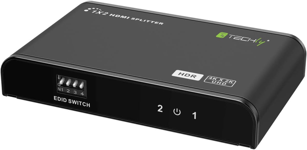 Splitter HDMI2.0 4K 2vie HDR/EDID - Techly IDATA HDMI2-4K2HDR