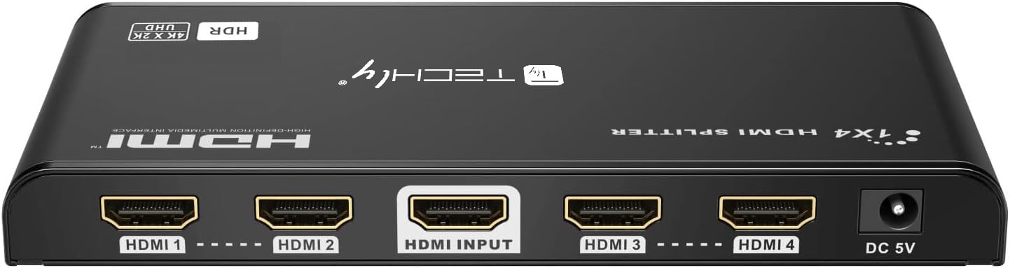 Splitter HDMI 4K 60Hz HDR 3D 4 vie - Techly IDATA HDMI2-4K4