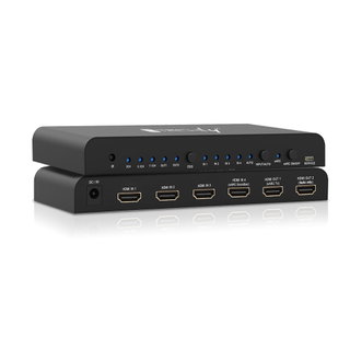 Switch HDMI 2.0 4 x 1 4 K@ 60 Hz with Splitter Audio eARC/ARC for Soundbar - Techly IDATA HDMI 2 - 4 K 4 EARC