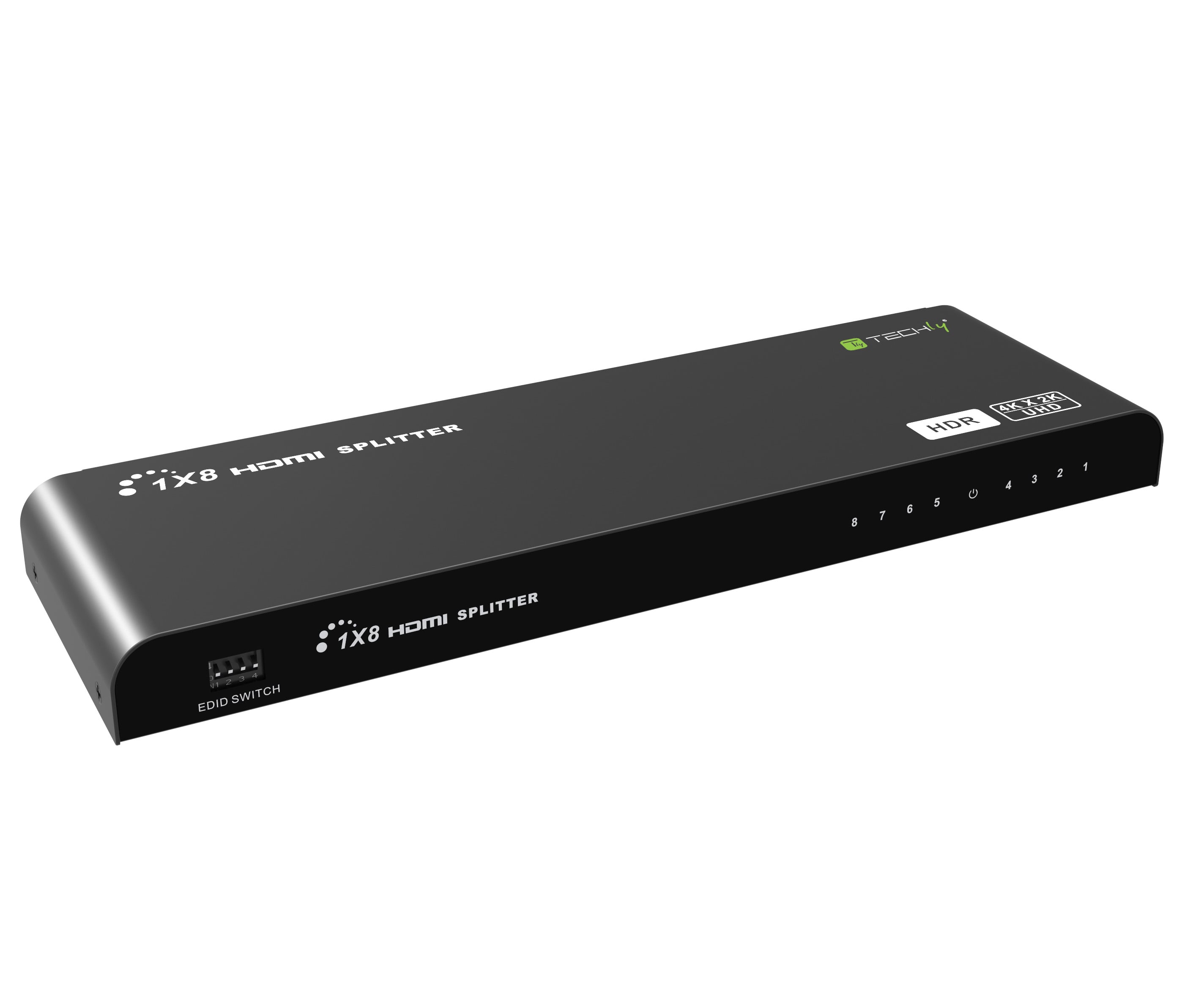 Splitter HDMI2.0 4K 8vie HDR/EDID - Techly NP IDATA HDMI2-4K8HDR