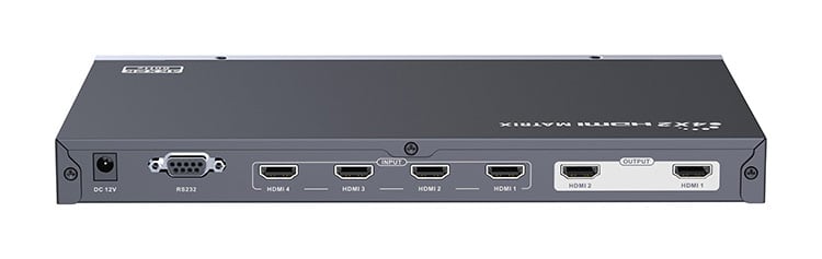 Matrix Switch HDMI2.0 4x2 - Techly NP IDATA HDMI2-MX412