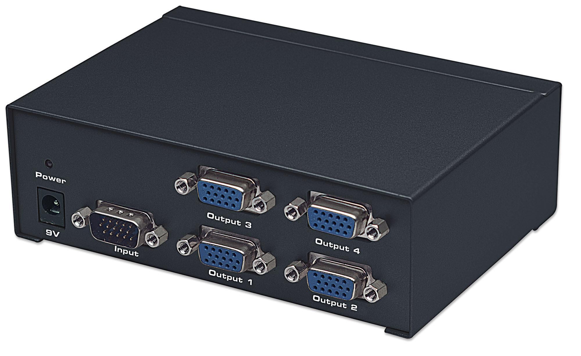 Video Splitter VGA Professionale 4 vie 350 MHz - Manhattan IDATA IVIEW-MS4