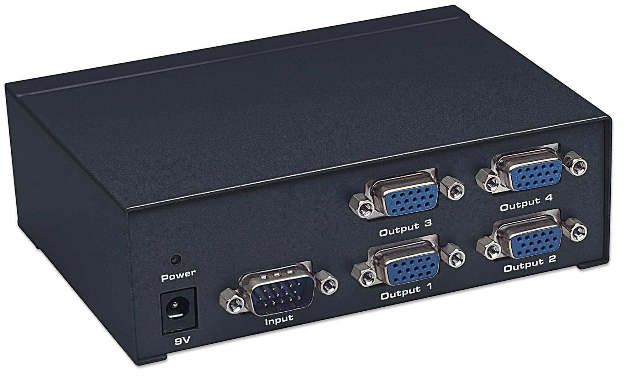Video Splitter VGA Professionale 4 vie 350 MHz - Manhattan IDATA IVIEW-MS4