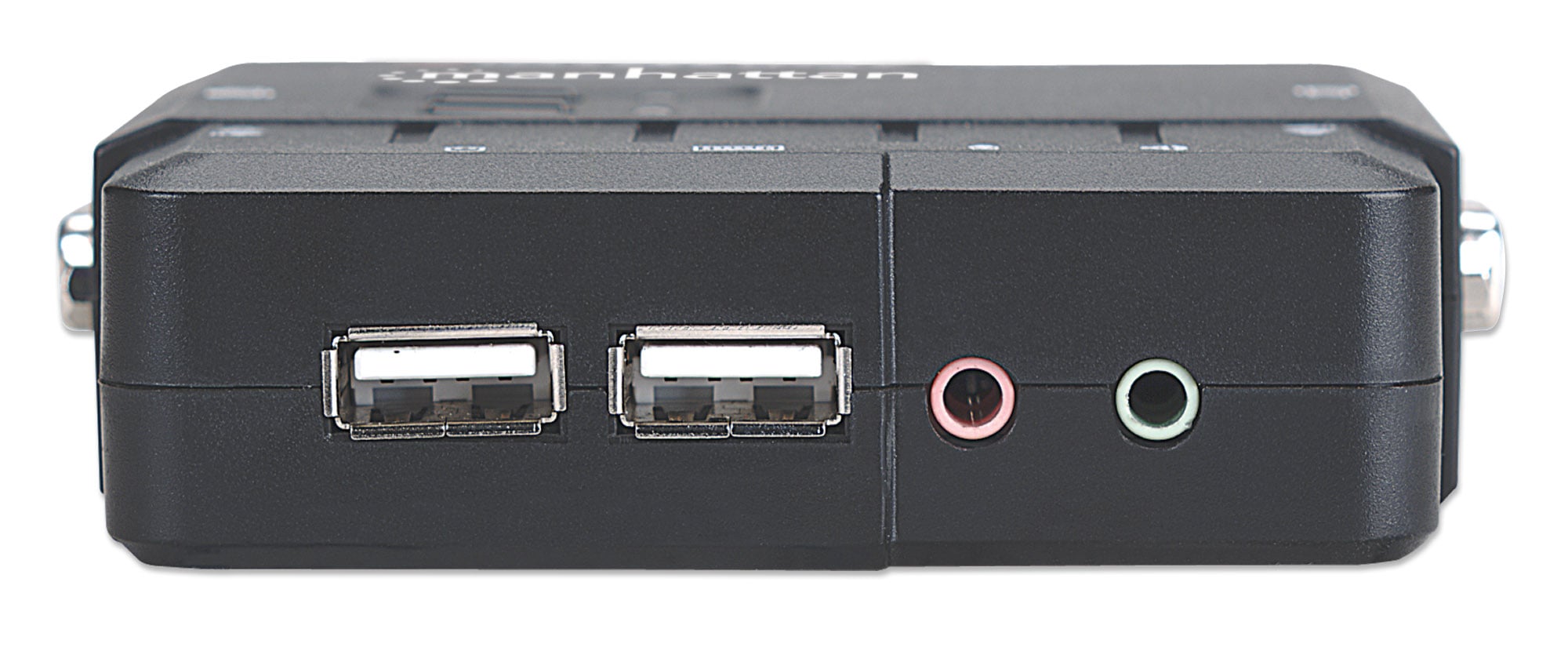 KVM Switch 2 Porte USB/Audio Nero - Manhattan IDATA IVIEW-U2L