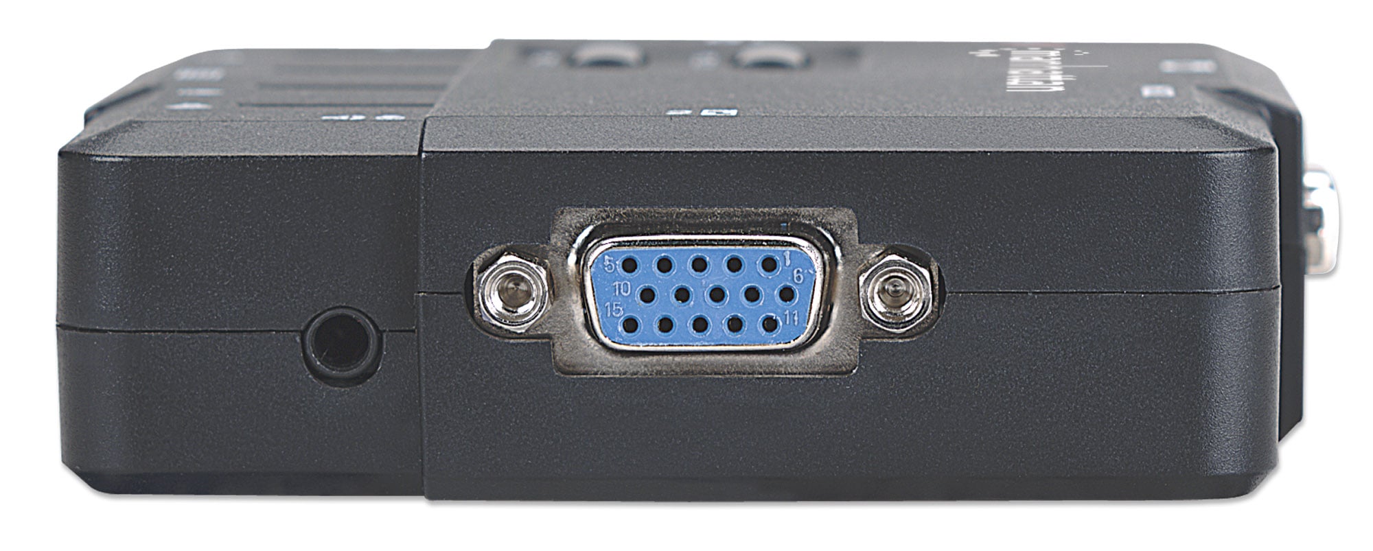 KVM Switch 2 Porte USB/Audio Nero - Manhattan IDATA IVIEW-U2L