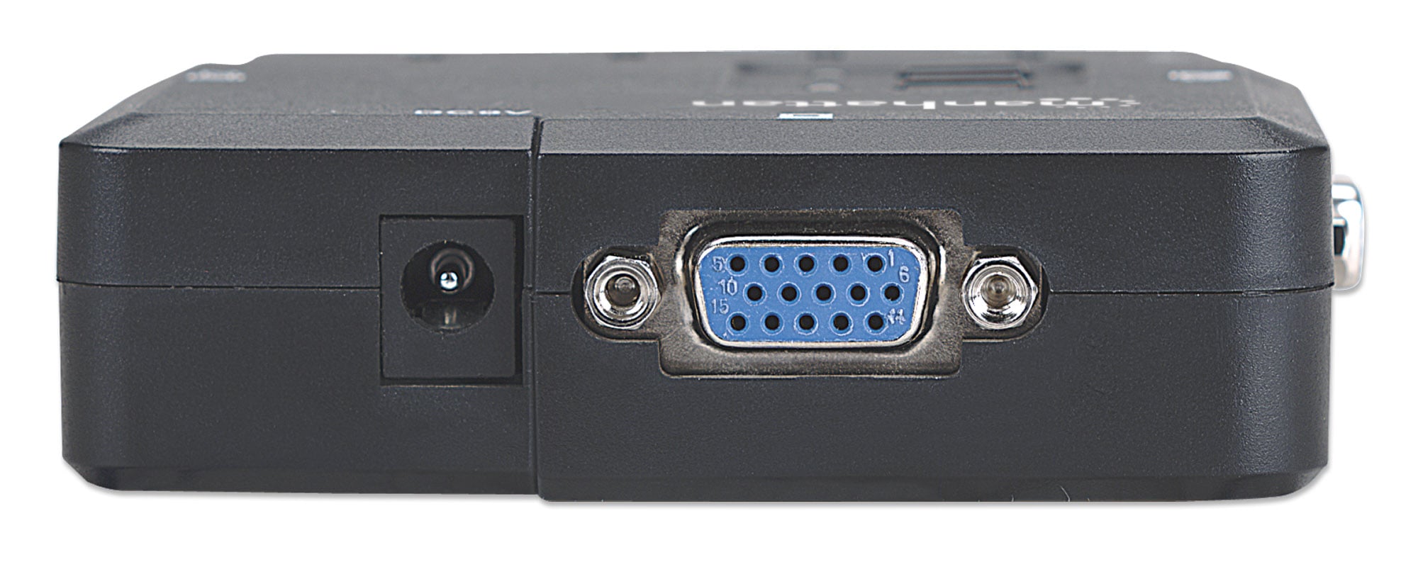 KVM Switch 2 Porte USB/Audio Nero - Manhattan IDATA IVIEW-U2L