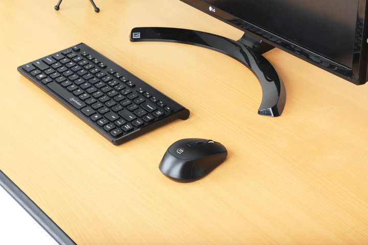 Mini Tastiera Wireless Slim 82 Tasti 2,4GHz - Manhattan IDATA KB-180-CHOCOBK