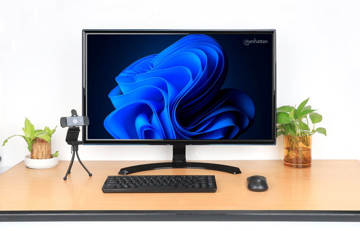 Mini Tastiera Wireless Slim 82 Tasti 2,4GHz - Manhattan IDATA KB-180-CHOCOBK