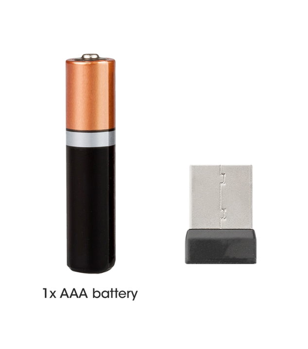 Mini Tastiera Wireless Slim 82 Tasti 2,4GHz - Manhattan IDATA KB-180-CHOCOBK