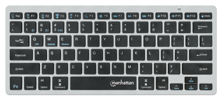Tastiera Wireless Dual-Mode Bluetooth 3.0/2.4GHz Ultra Sottile - Manhattan IDATA KB-559-DUAL