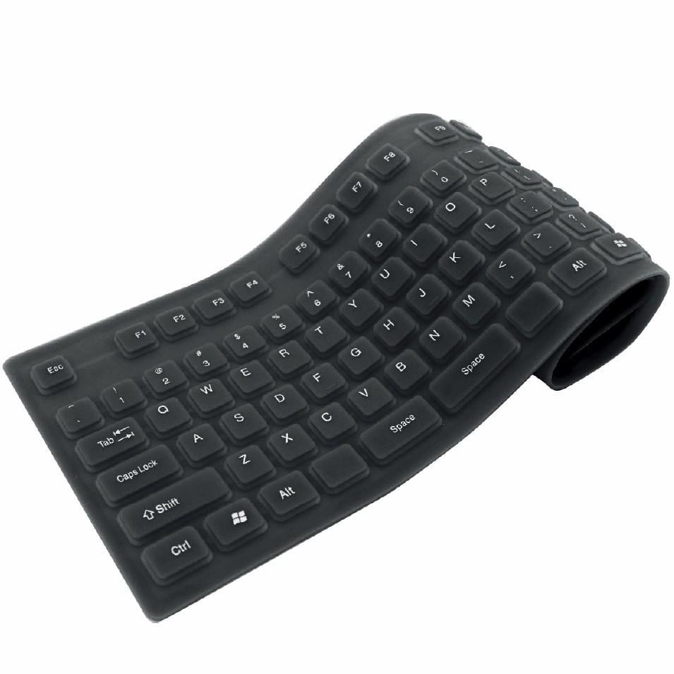 Tastiera Flessibile in Silicone USB/PS2 - Techly IDATA KB-R109L