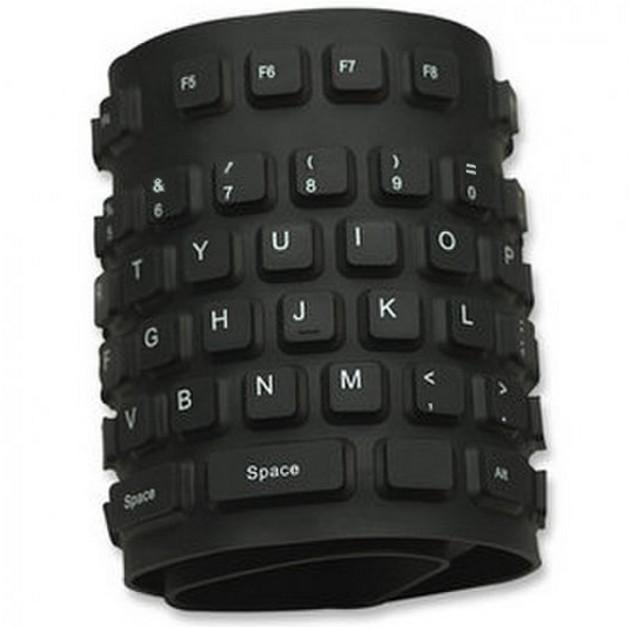Tastiera Flessibile in Silicone USB/PS2 - Techly IDATA KB-R109L