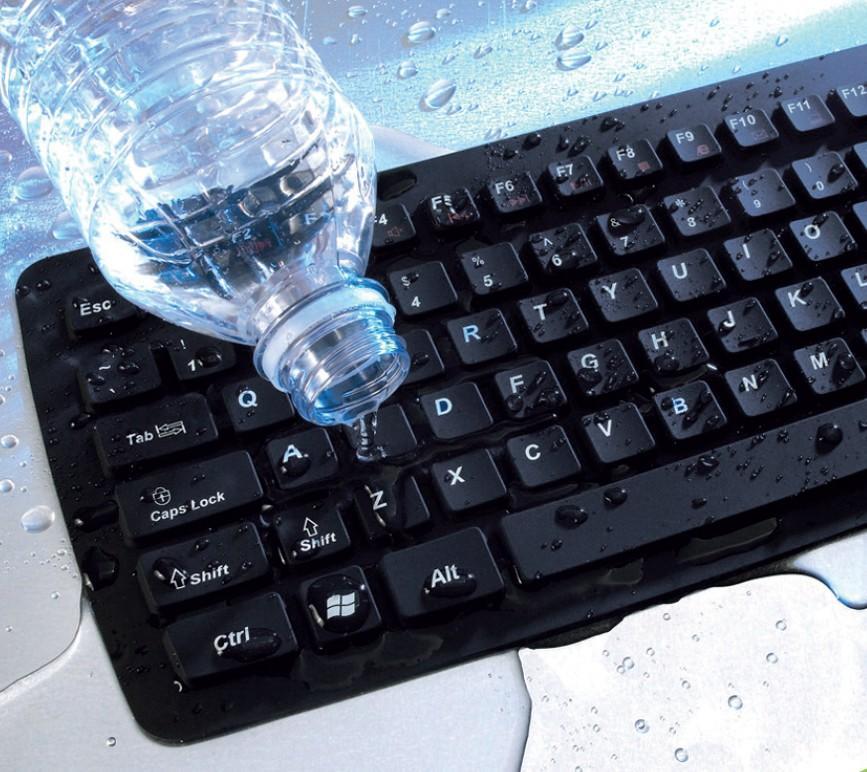 Tastiera Flessibile in Silicone USB/PS2 - Techly IDATA KB-R109L