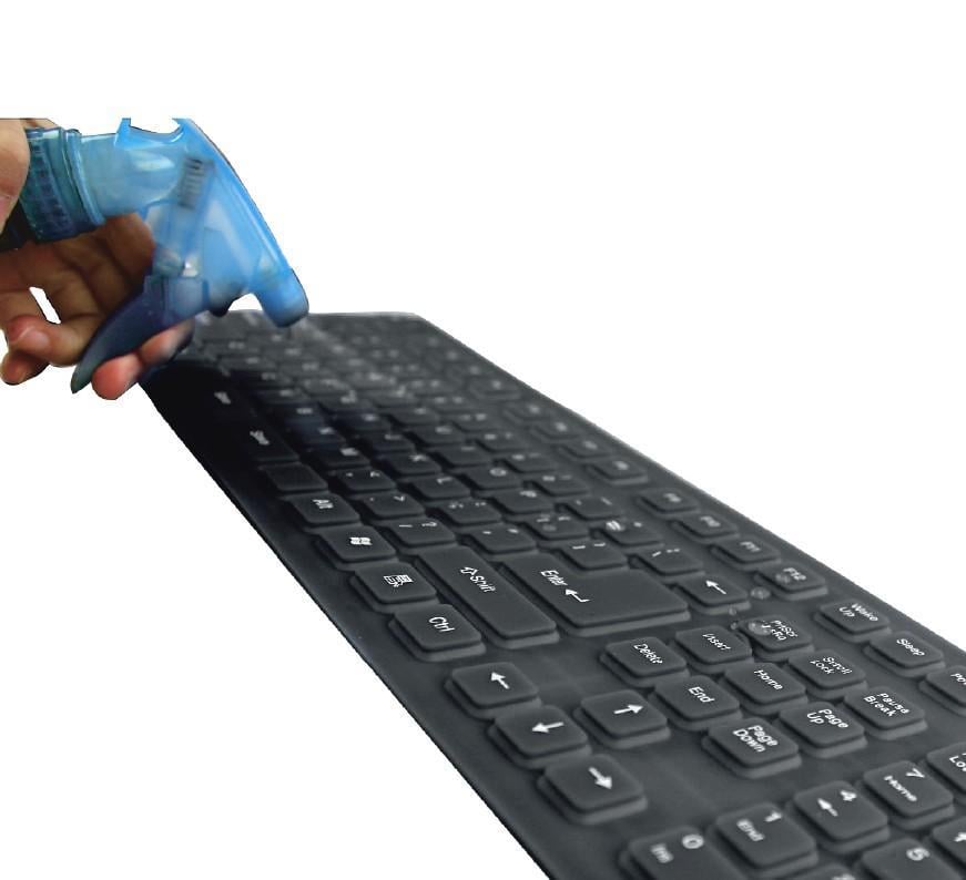 Tastiera Flessibile in Silicone USB/PS2 - Techly IDATA KB-R109L