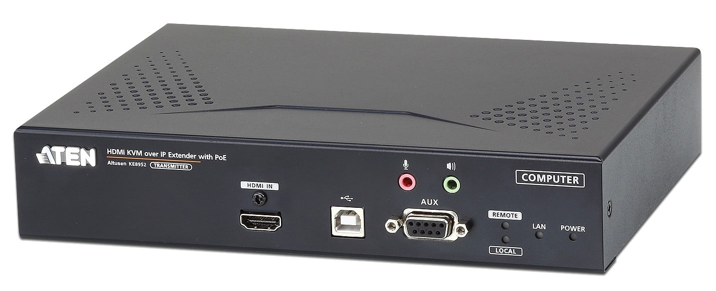 Trasmettitore KVM over IP a schermo singolo 4K HDMI con PoE, KE8952T - Aten IDATA KE-8952T