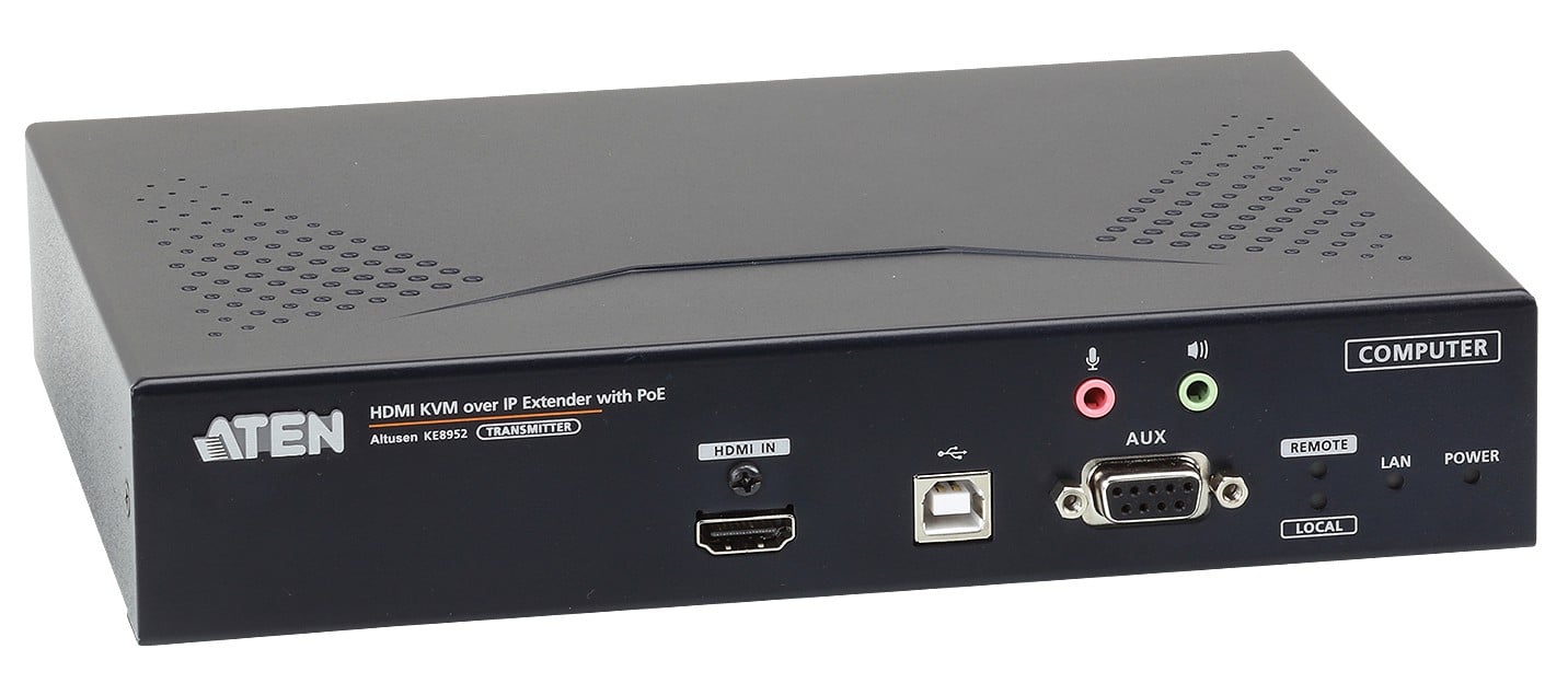 Trasmettitore KVM over IP a schermo singolo 4K HDMI con PoE, KE8952T - Aten IDATA KE-8952T