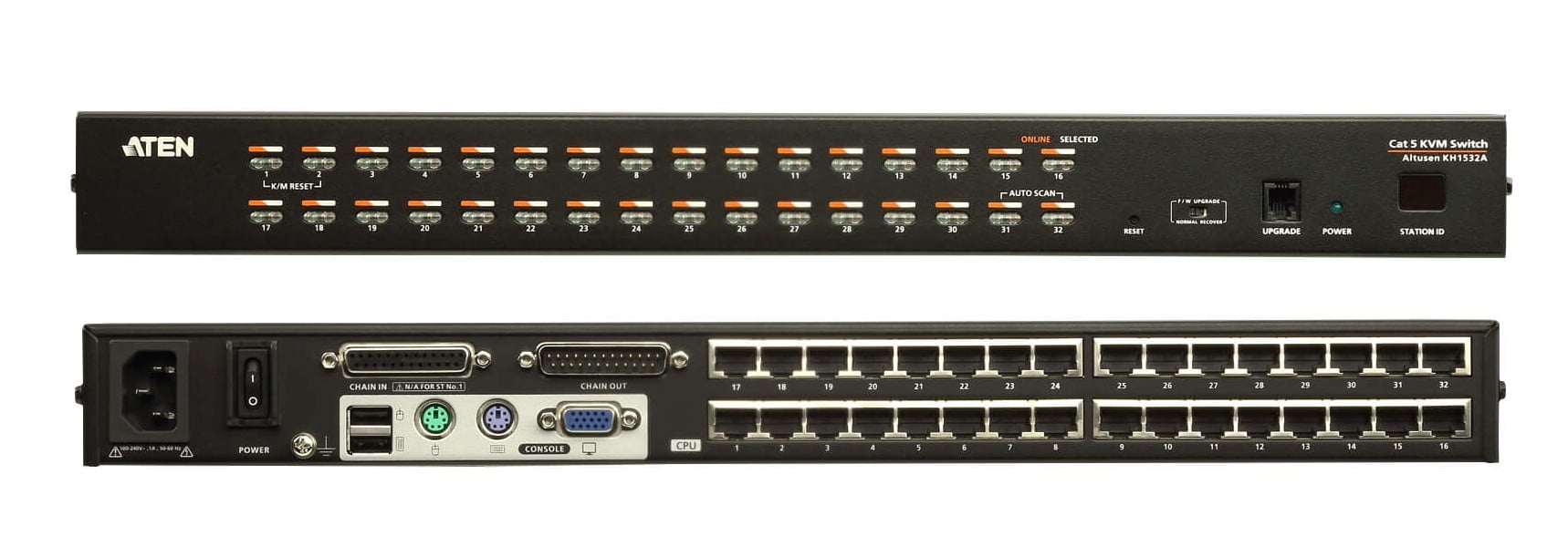 Switch KVM Cat5 a 32 porte con porta Daisy-Chain, KH1532A - Aten IDATA KH-1532A