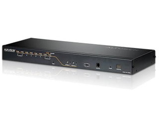 Switch KVM Cat 5 and/ 6 to 8 ports for 2 console, KH 2508 A - Aten IDATA KH- 2508 A