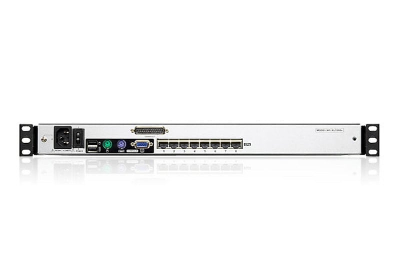 Switch KVM LCD a due binari Multi-Interface Cat5 a 8 porte 17'', KL1508AM-AXA-XG - Aten IDATA KL-1508AMA