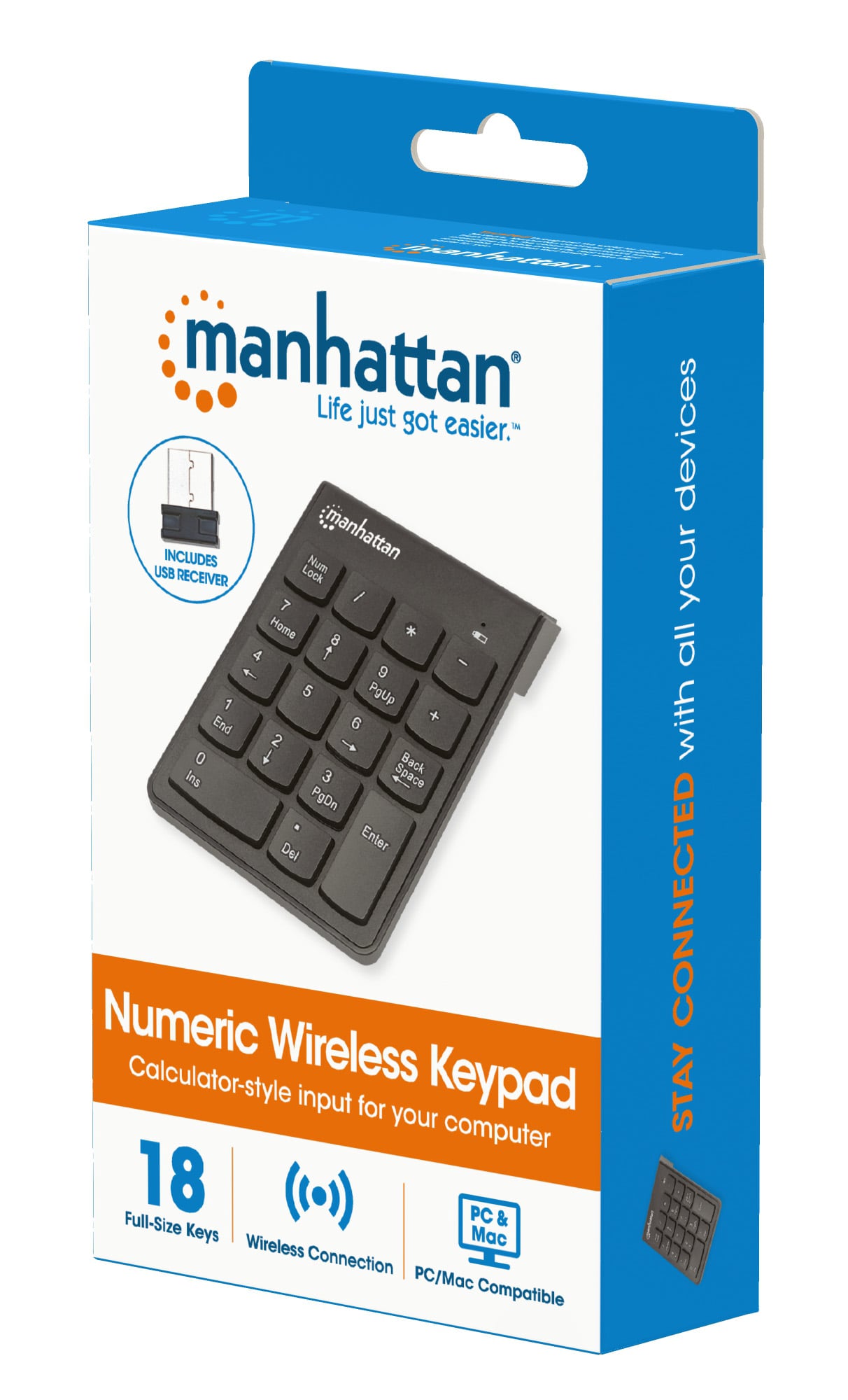Keypad Numerical Wireless 18 Keyboards - Manhattan IDATA KP- 11 W