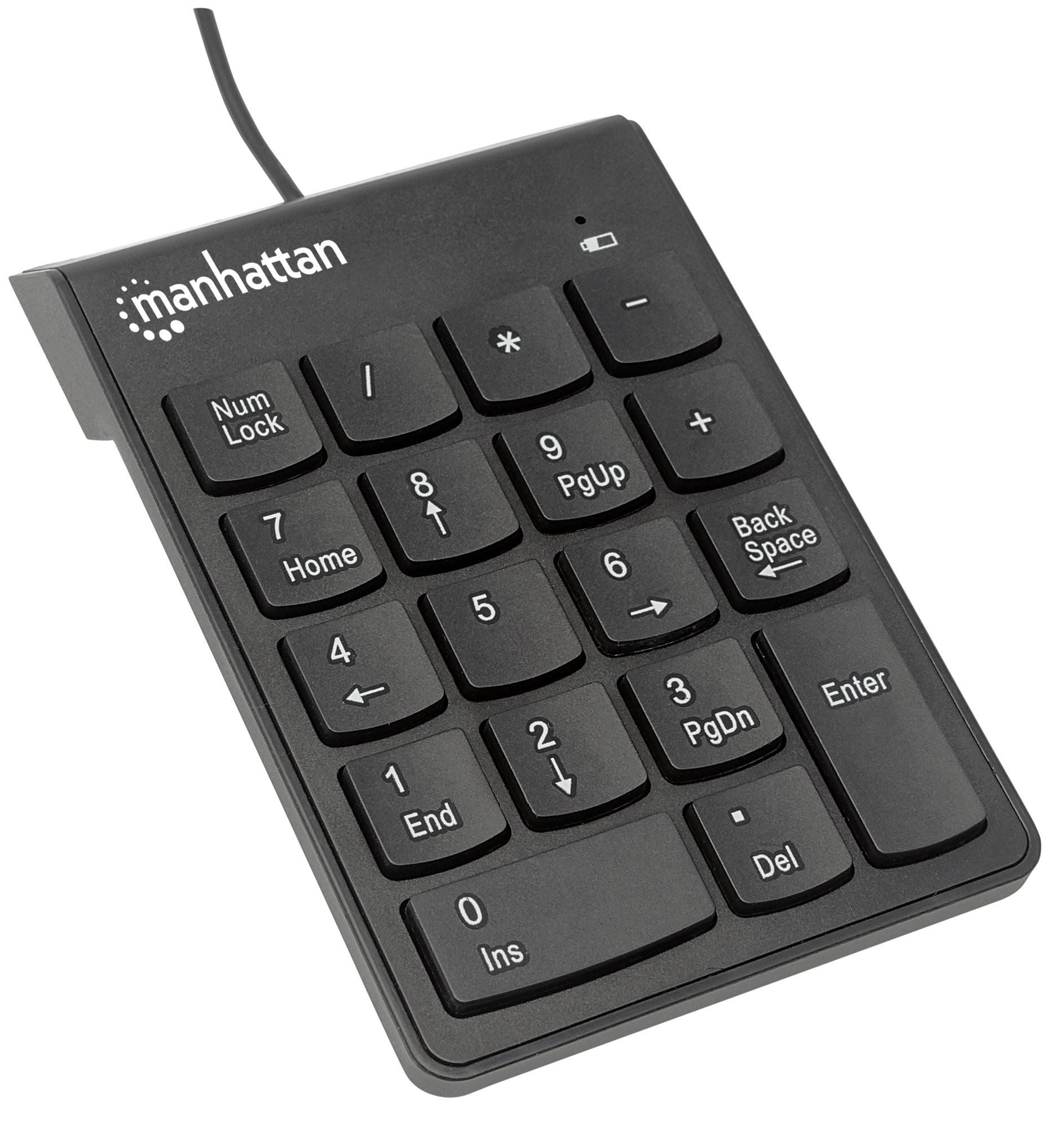Tastierino Numerico USB 18 tasti - Manhattan IDATA KP-BLK