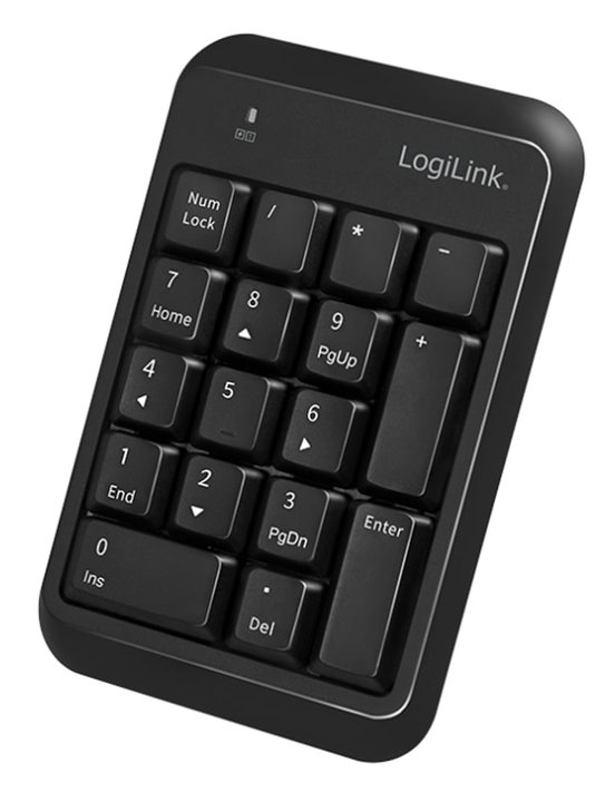 Tastierino Numerico Bluetooth 5.1 Nero - Logilink IDATA KP-BLT