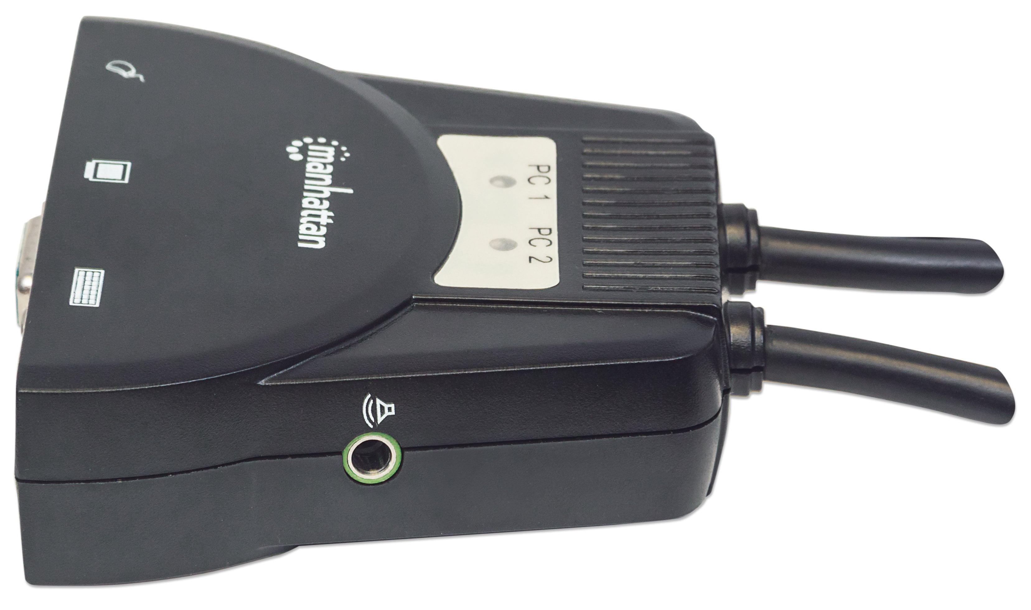 Mini KVM Switch 2 Porte USB con Audio - Manhattan IDATA KVM-522U
