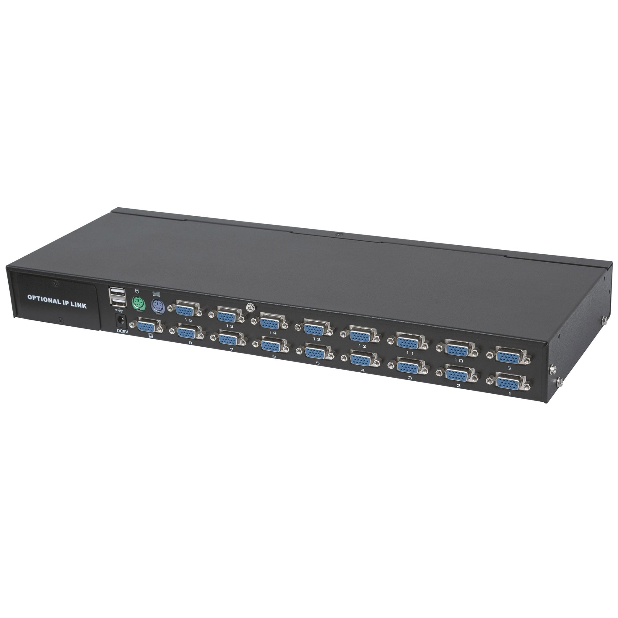 KVM Switch 16 porte combo USB + PS/2, OSD - Intellinet IDATA KVM-C16UP3