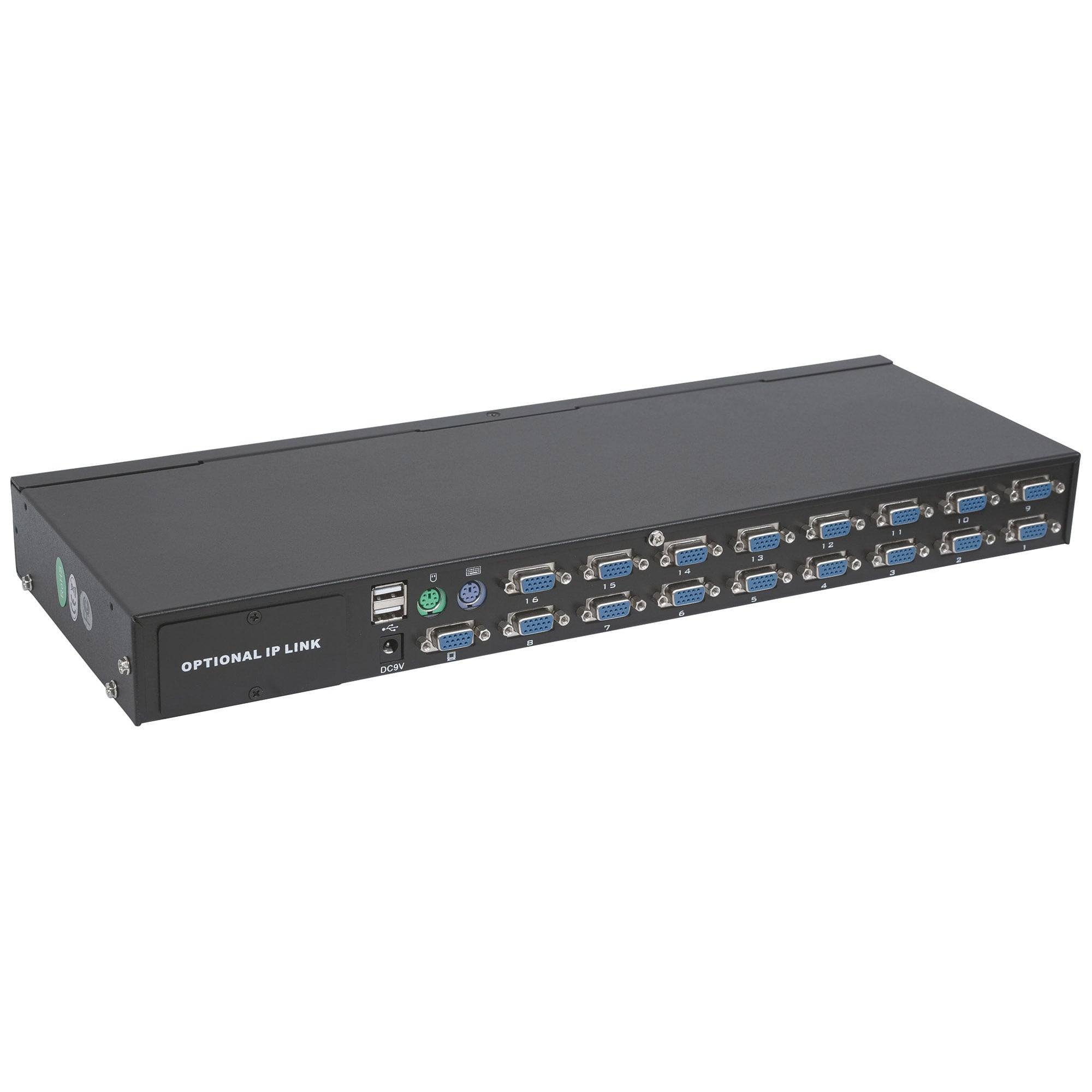 KVM Switch 16 porte combo USB + PS/2, OSD - Intellinet IDATA KVM-C16UP3