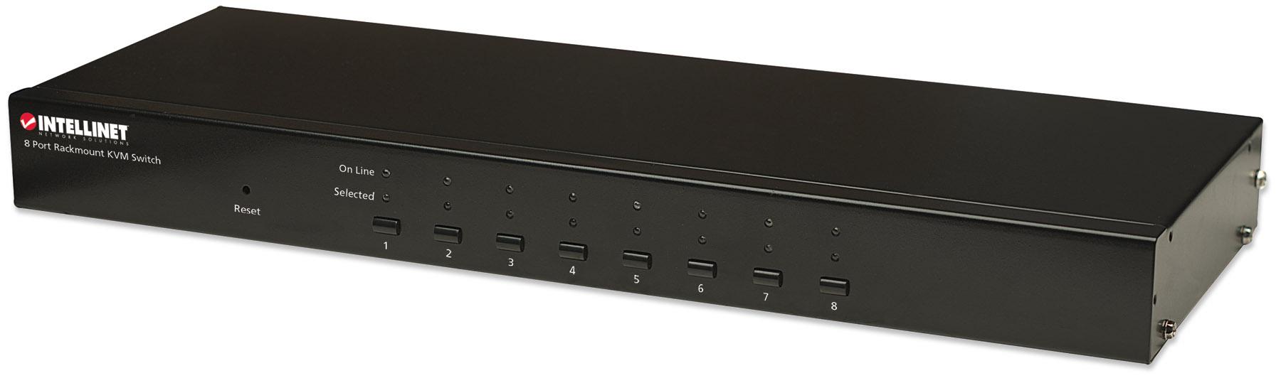 KVM Switch 8 porte combo USB + PS/2, OSD - Intellinet IDATA KVM-C8UP3